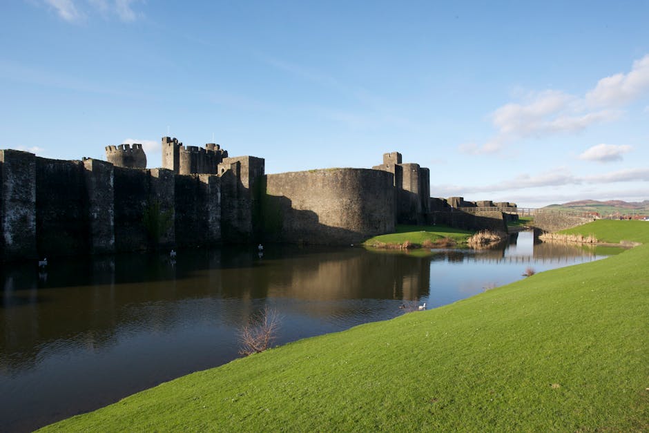 Competitive advantage and business moat concept for growth investing