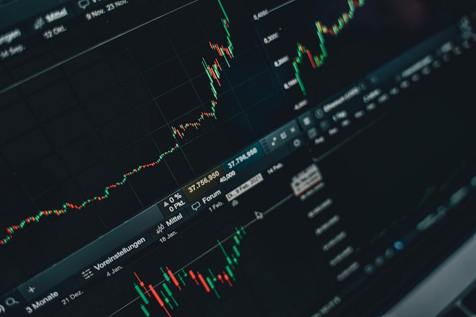 Growth stock investing guide showing stock market charts and growth trends